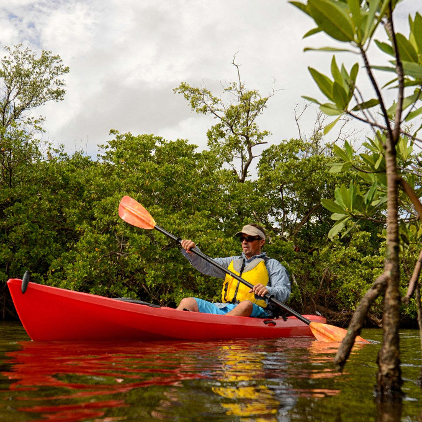 Person kayaking