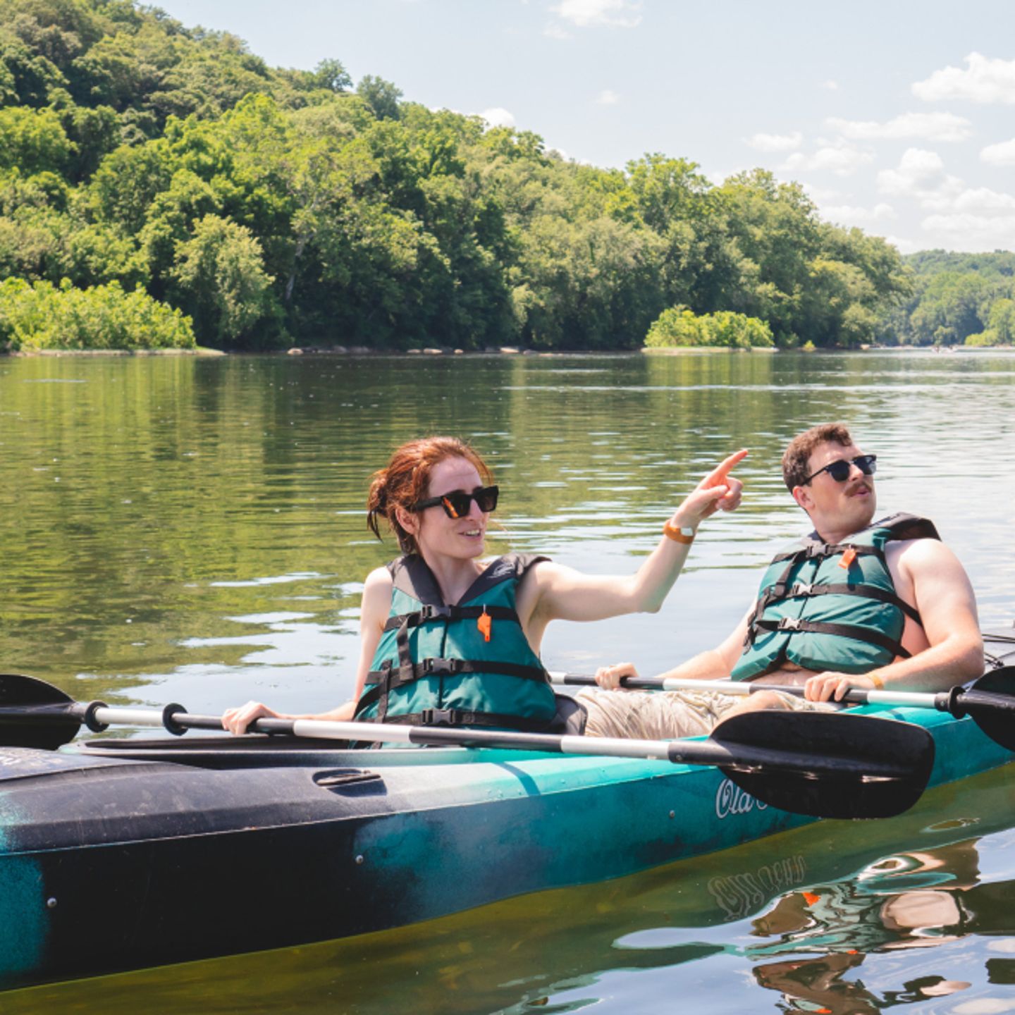 Tandem kayaking