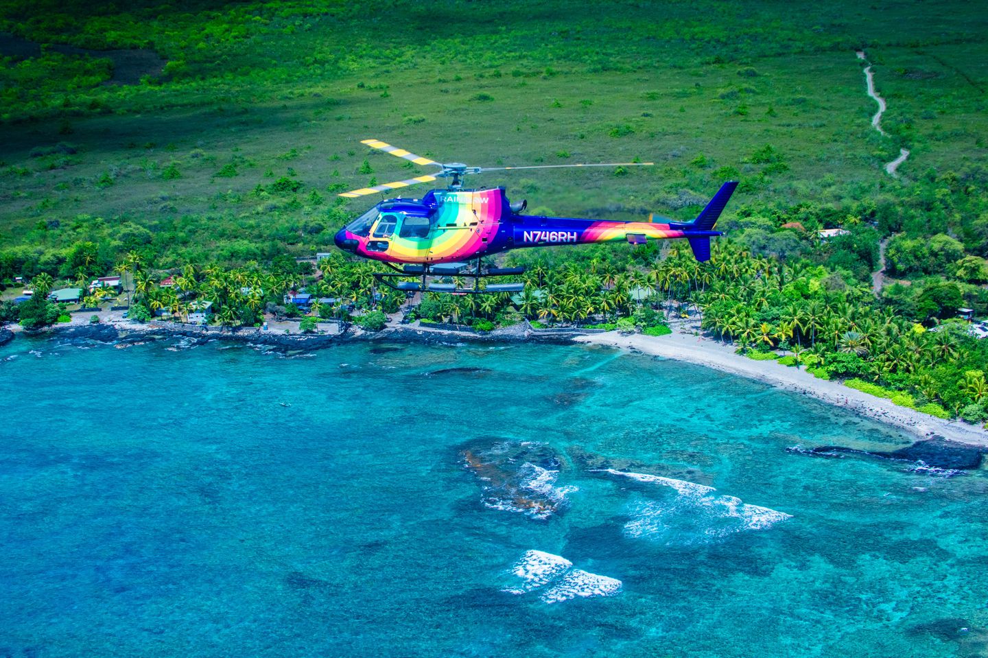 Rainbow helicopter