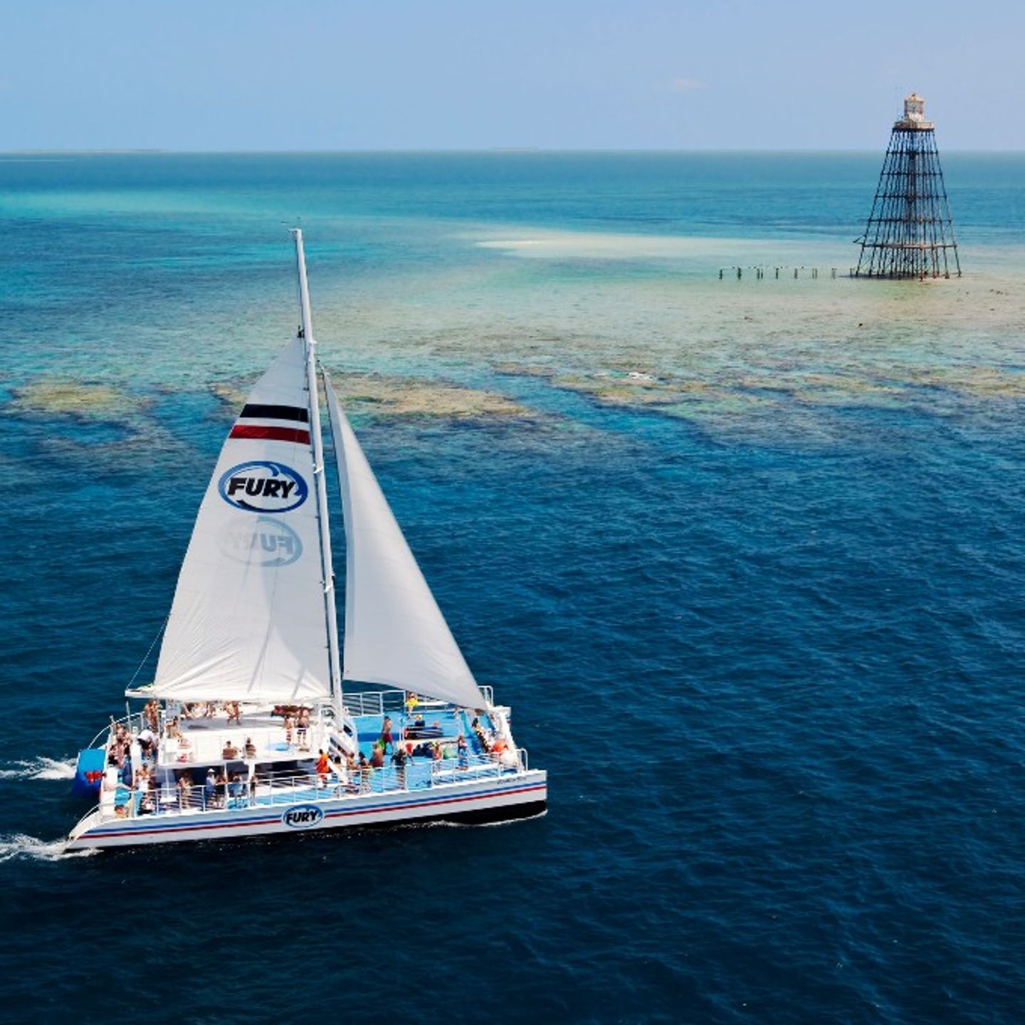 Boat sailing across water