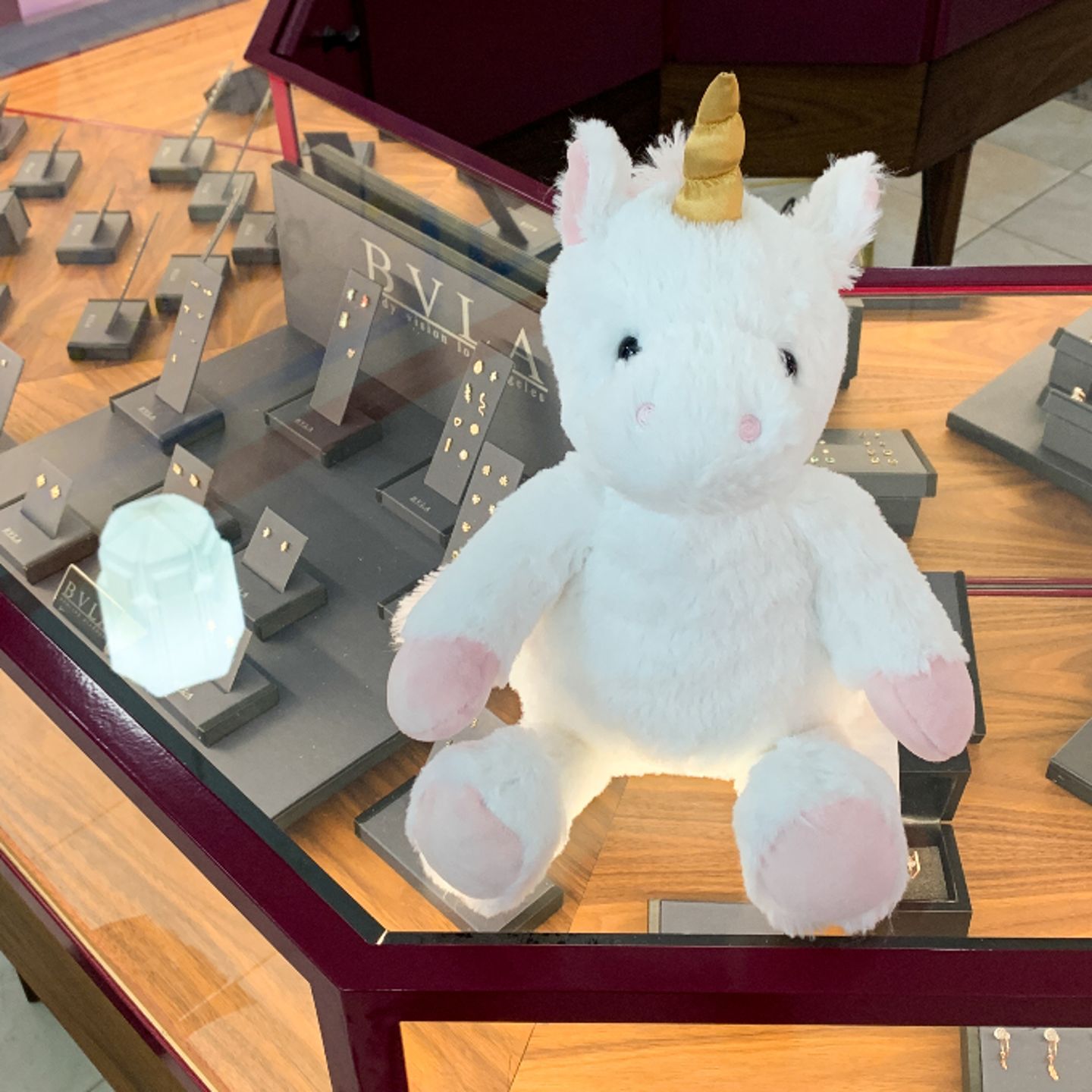 Unicorn with earrings