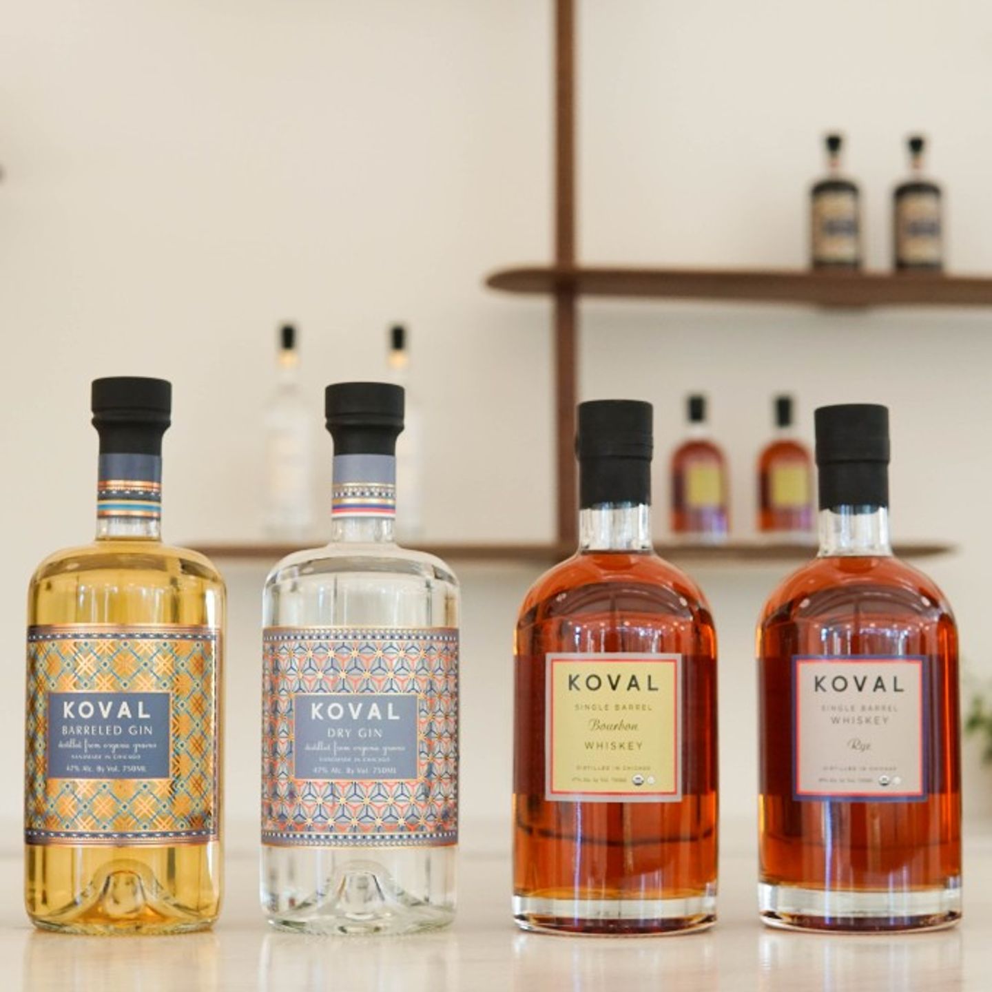 Bottles of alcohol