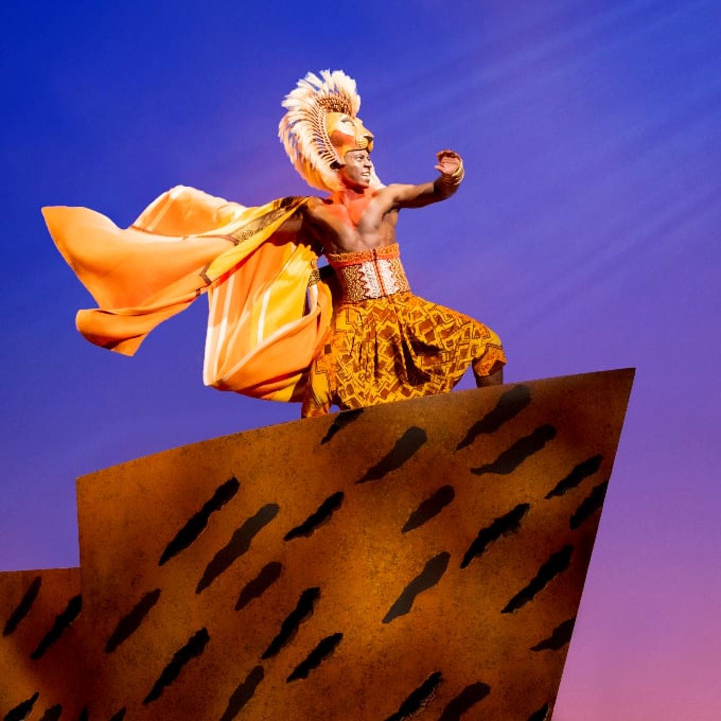 Lion on a Rock in THE LION KING on Broadway