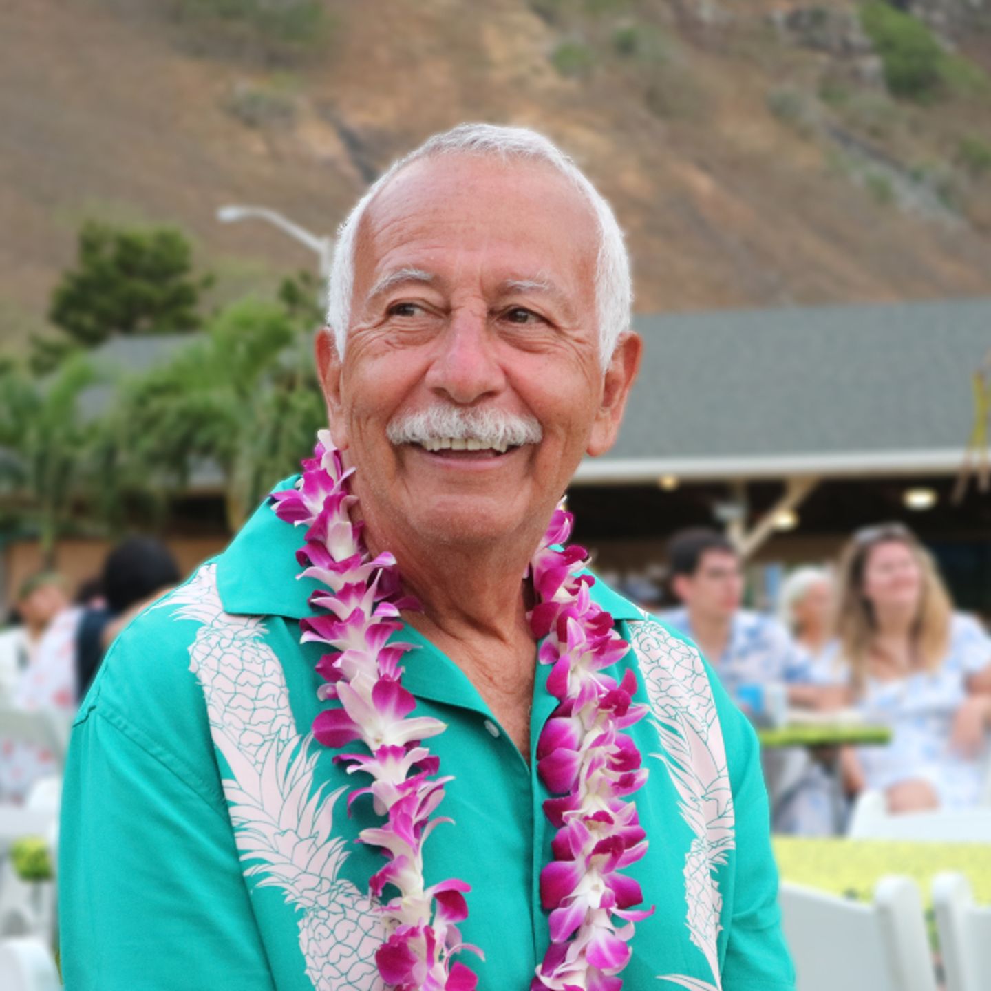 Man at luau