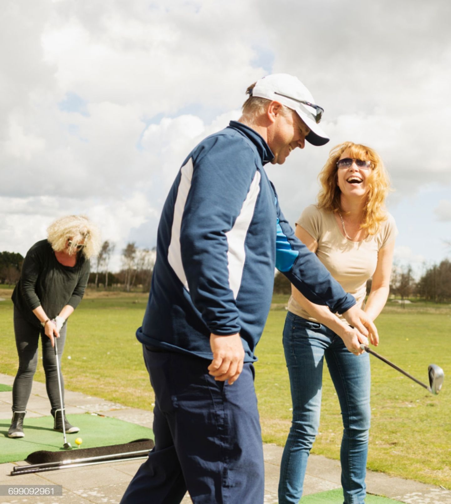 Instructor with student