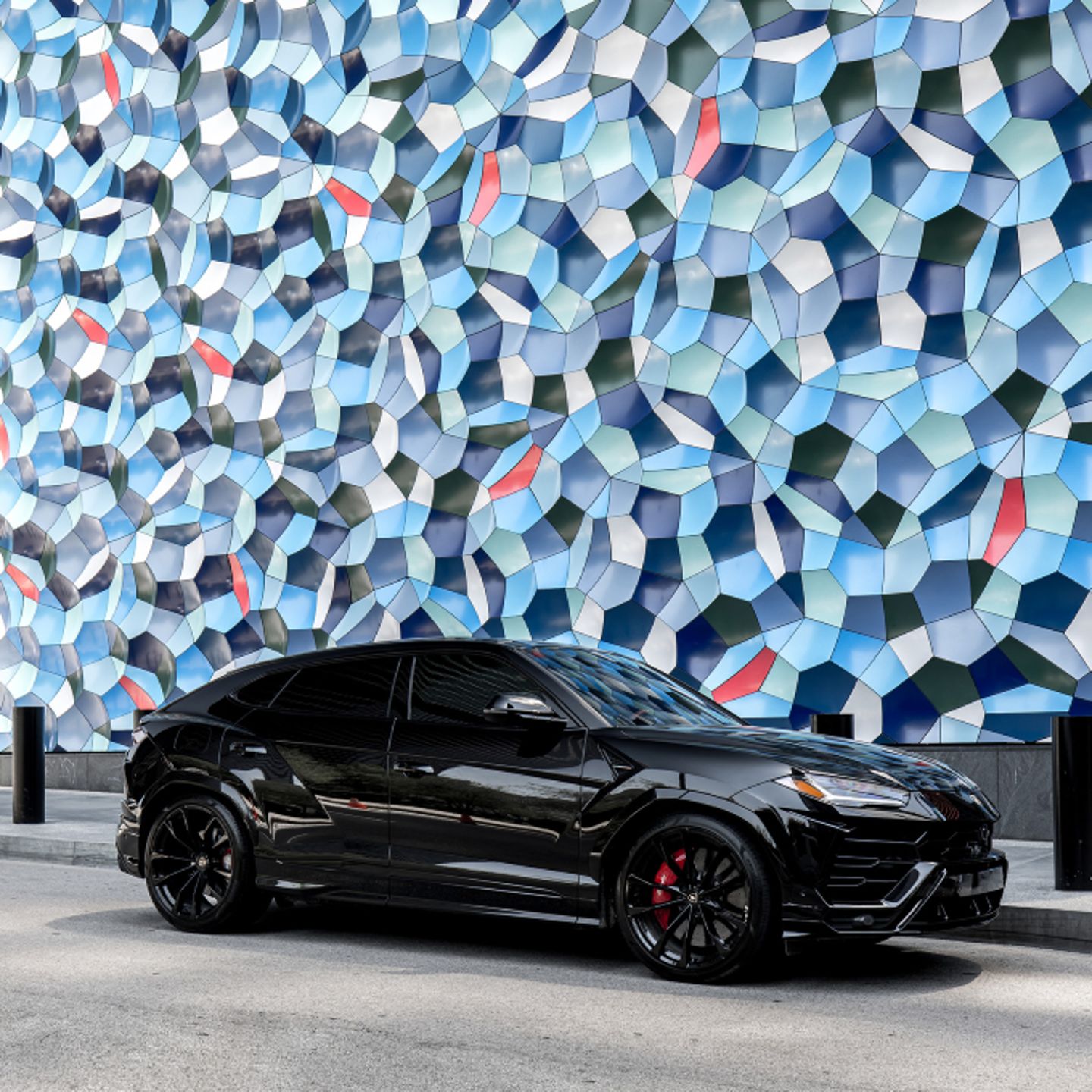 Car against wall art
