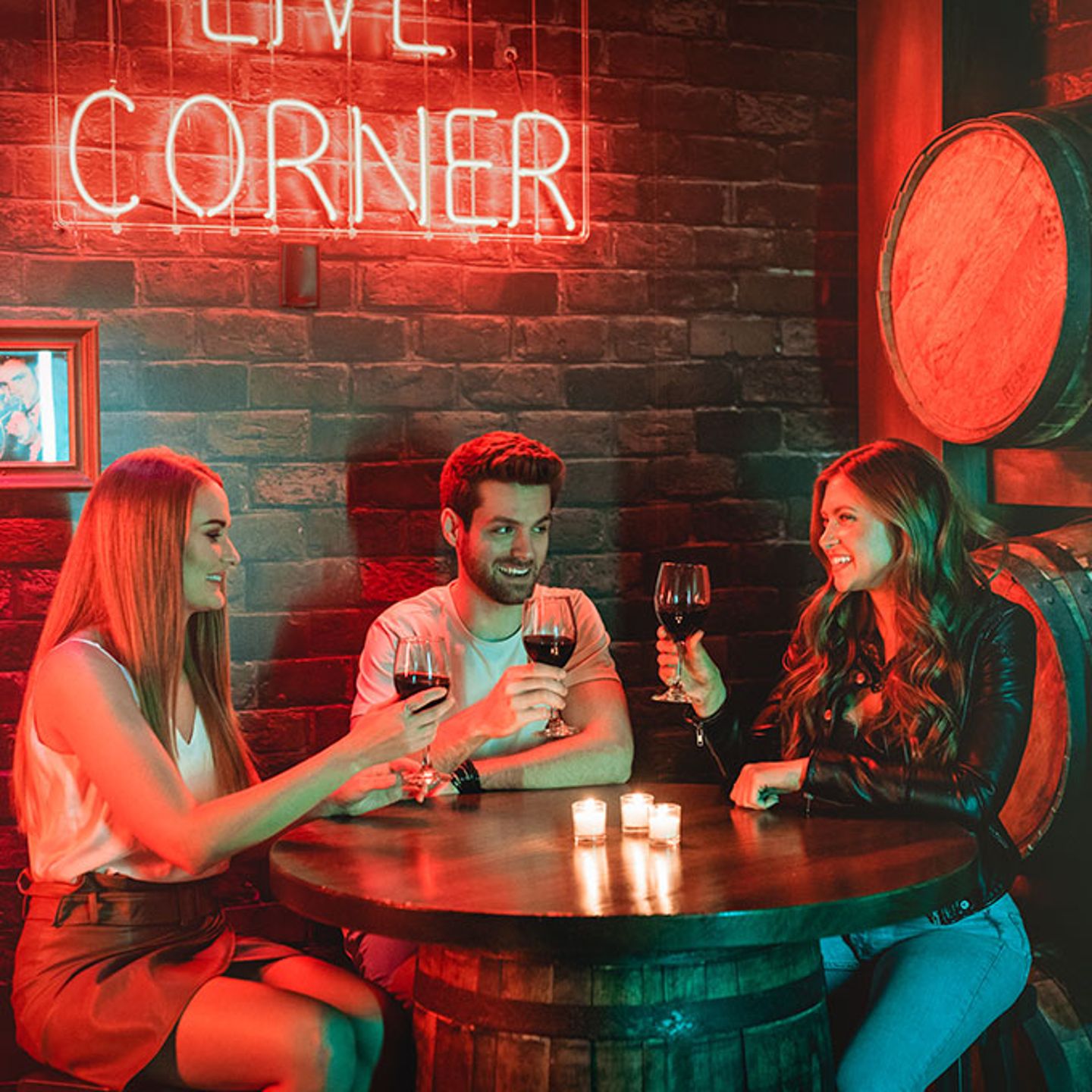 The images shown depict wax figures created and owned by Madame Tussauds.
