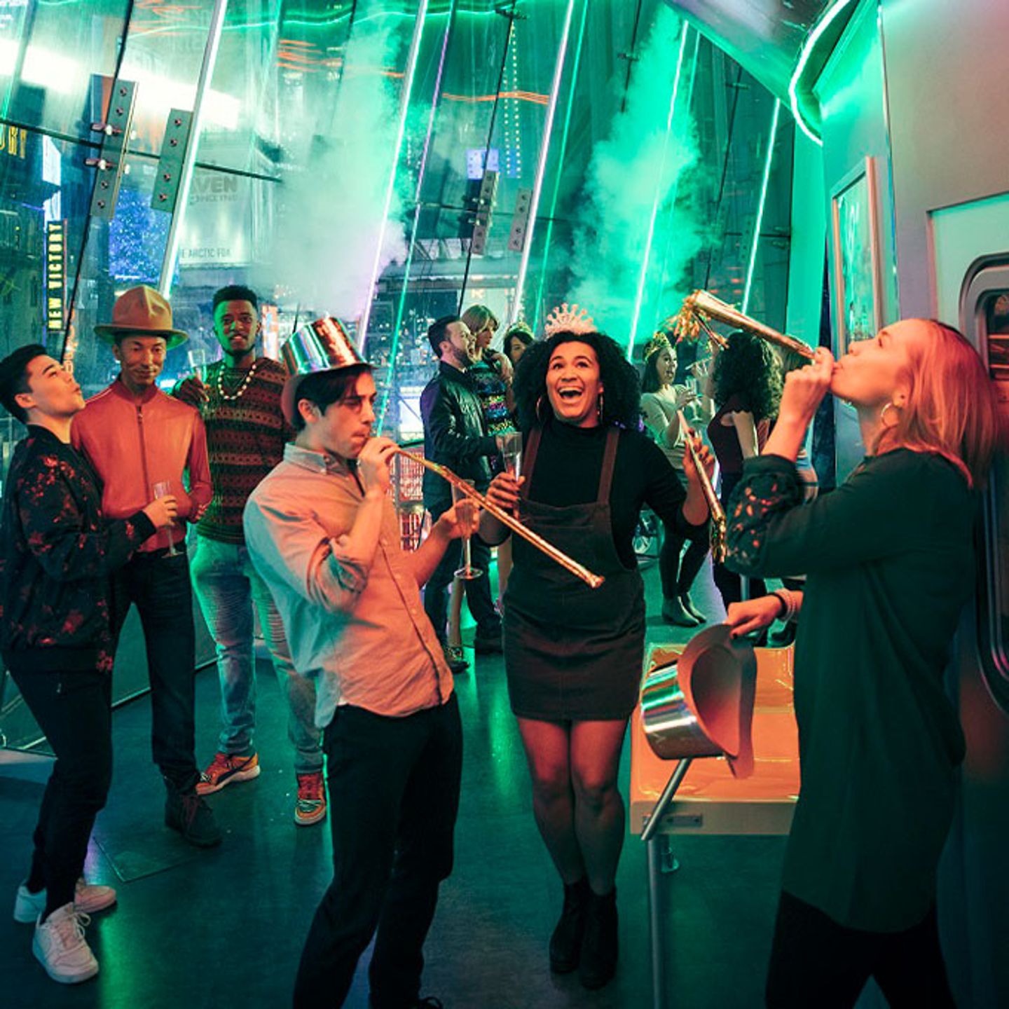 The images shown depict wax figures created and owned by Madame Tussauds.