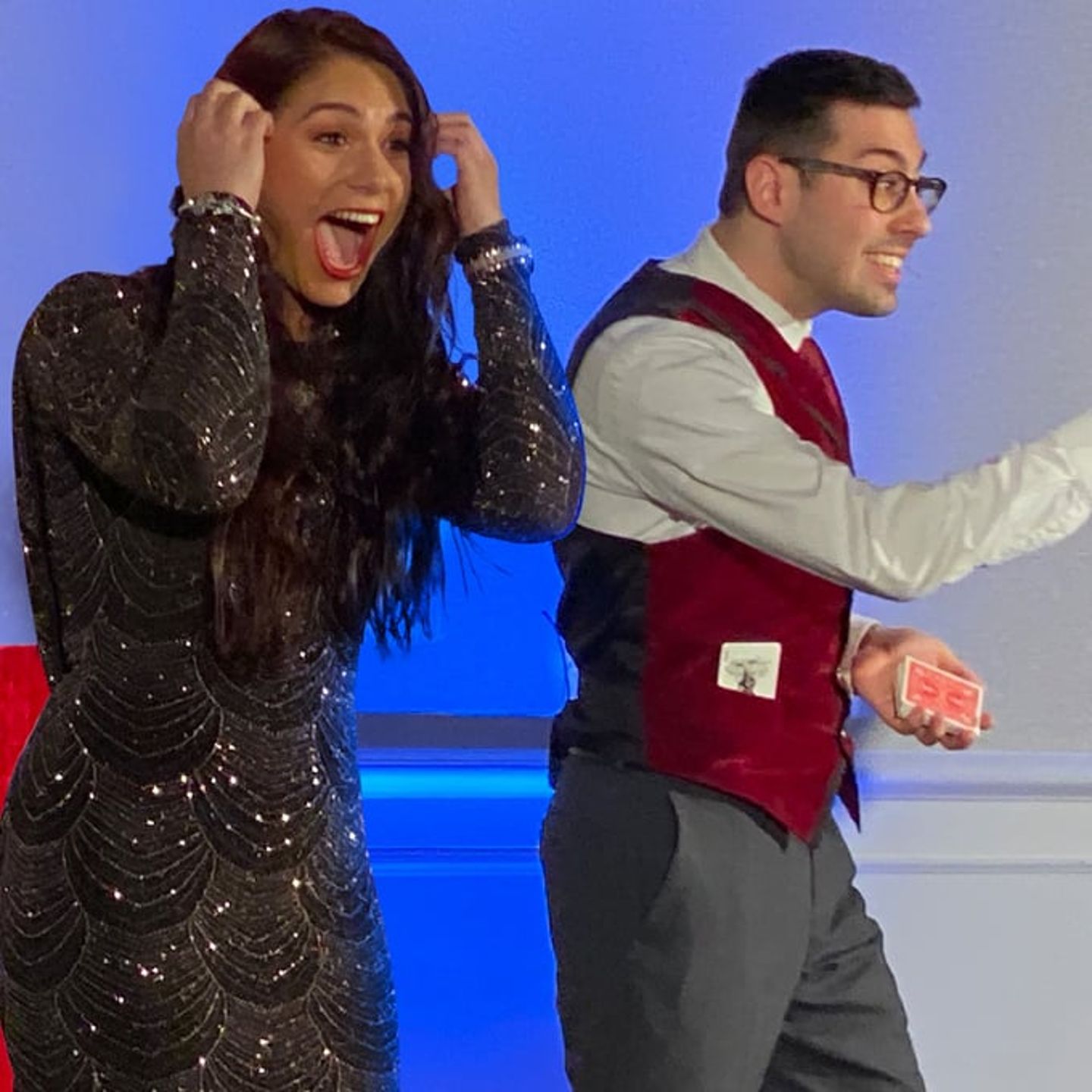 People acting on stage