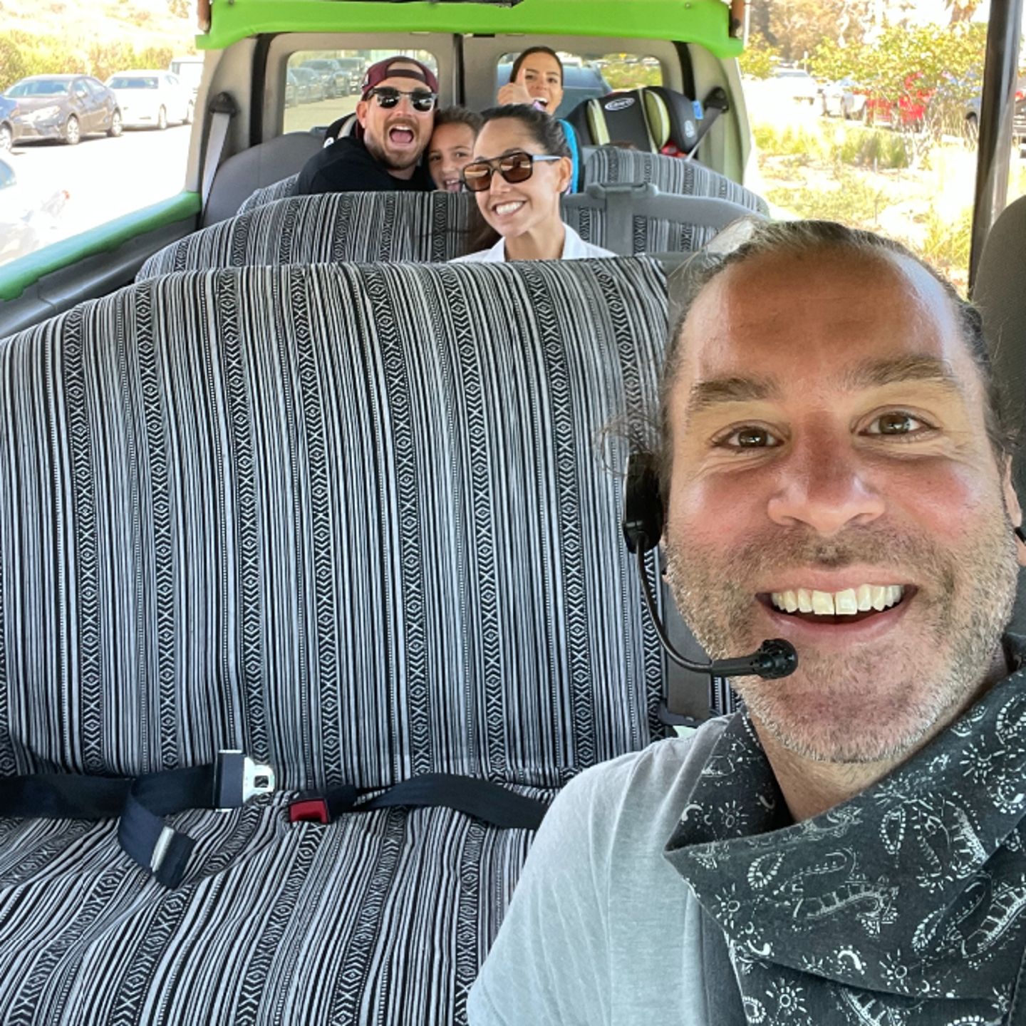 Tour guide with group