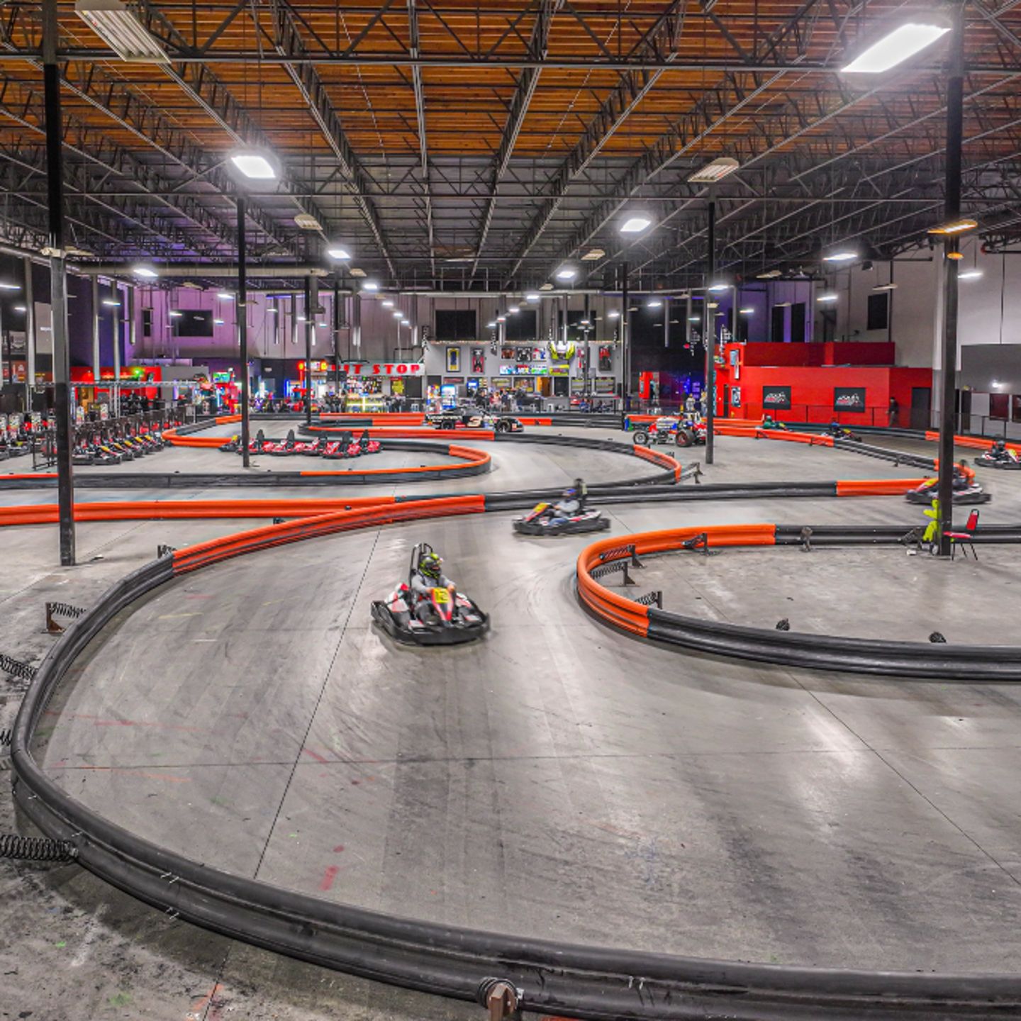 Go karts racing