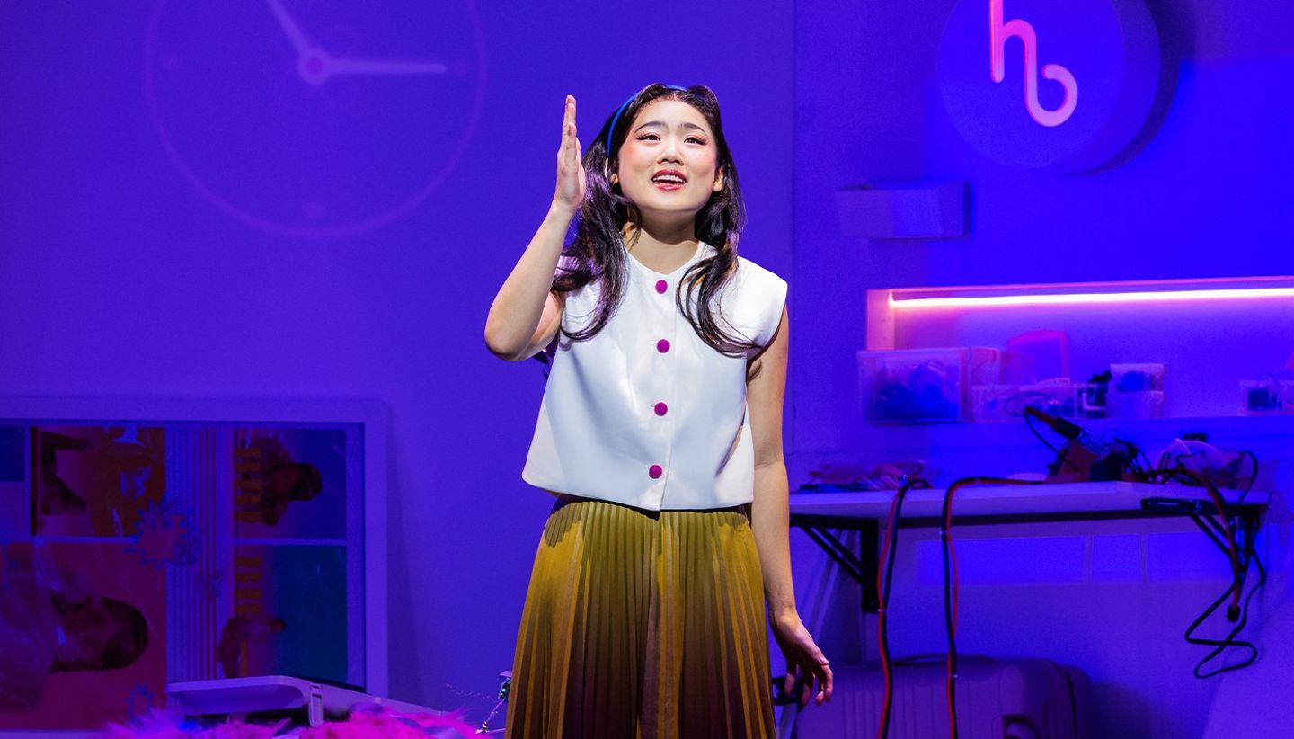 Actress on stage