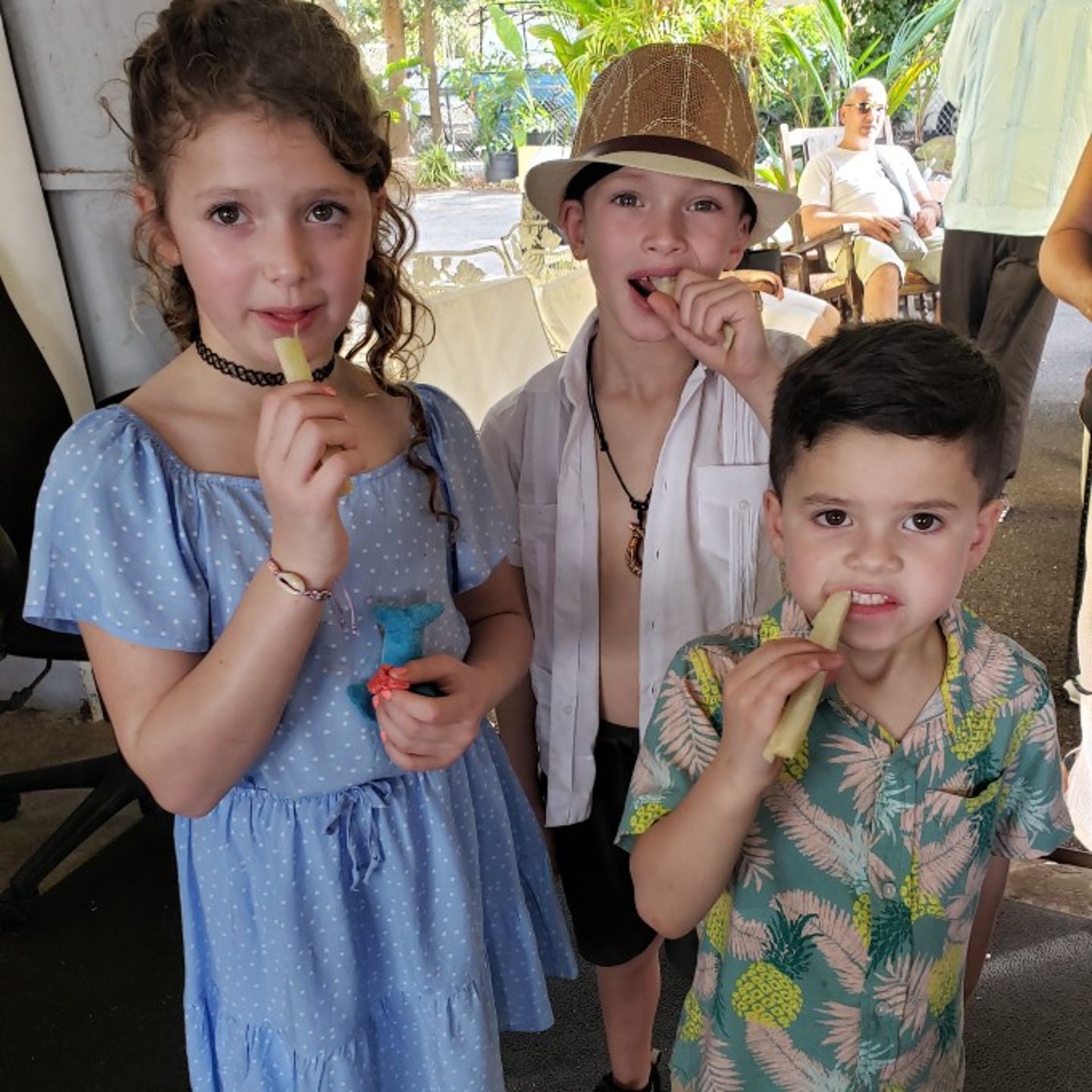 Kids enjoying food