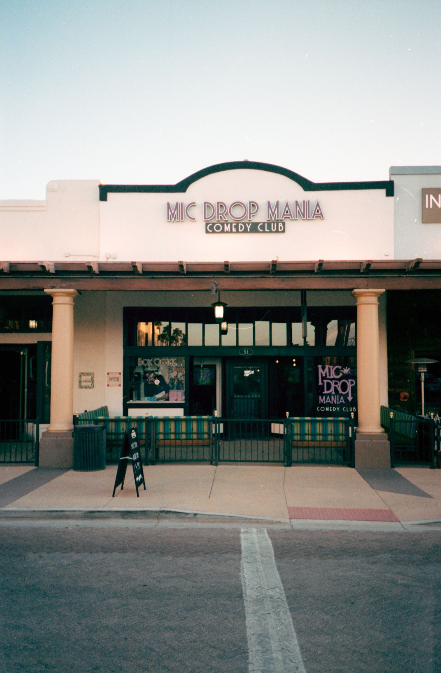 Outside building
