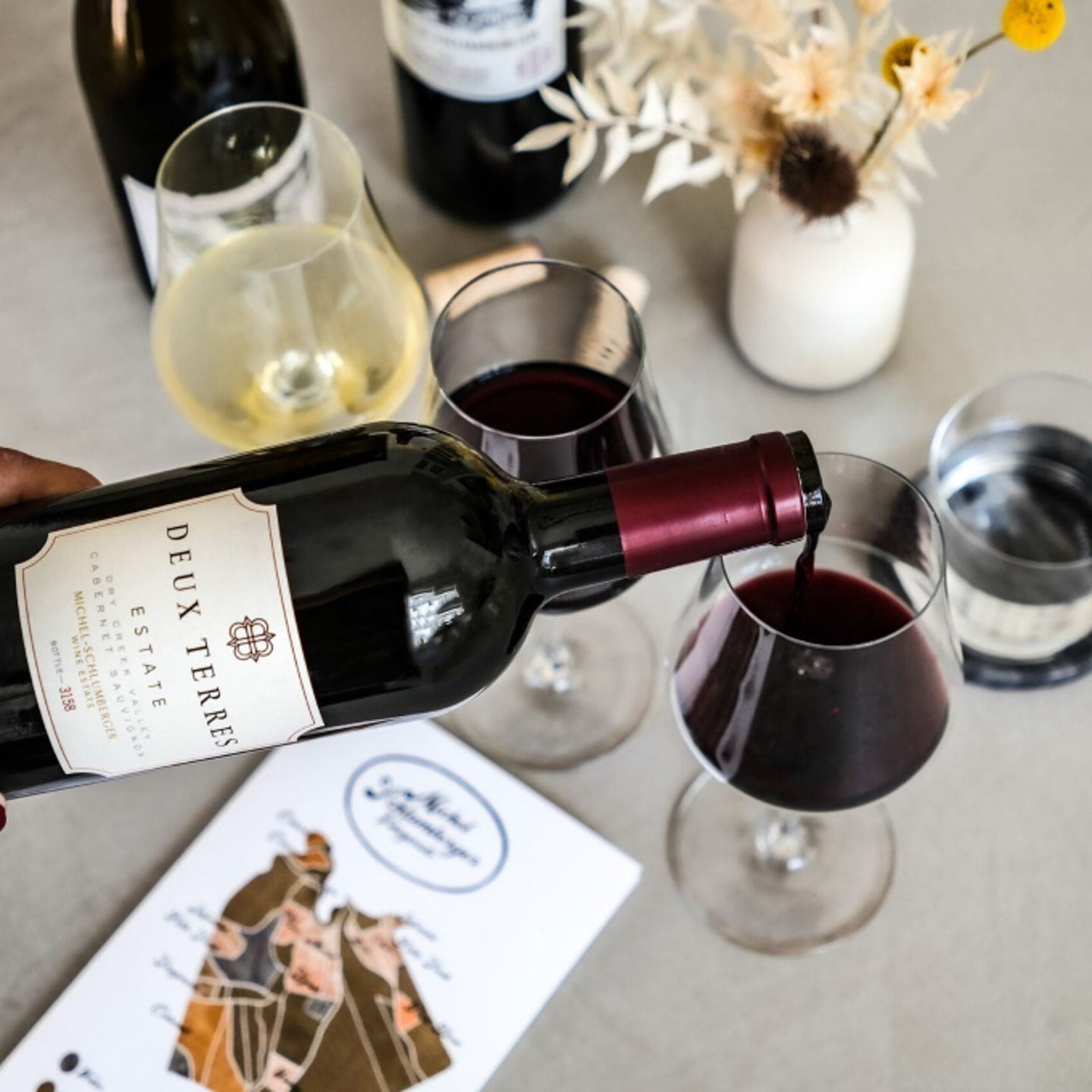 Wine being poured