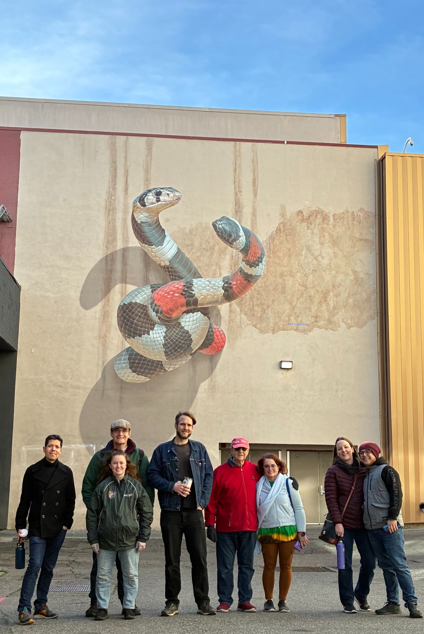Snake mural