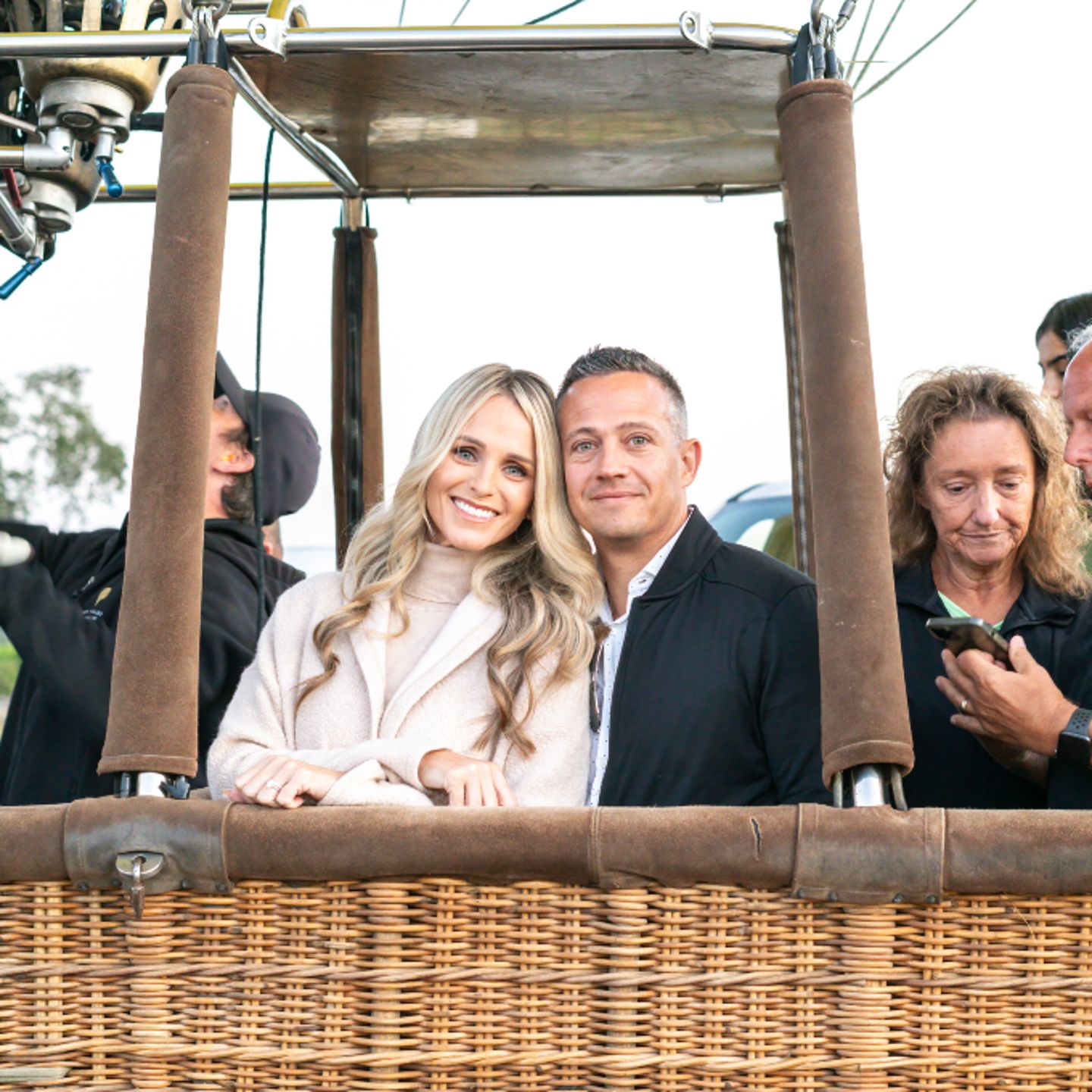Couple in basket
