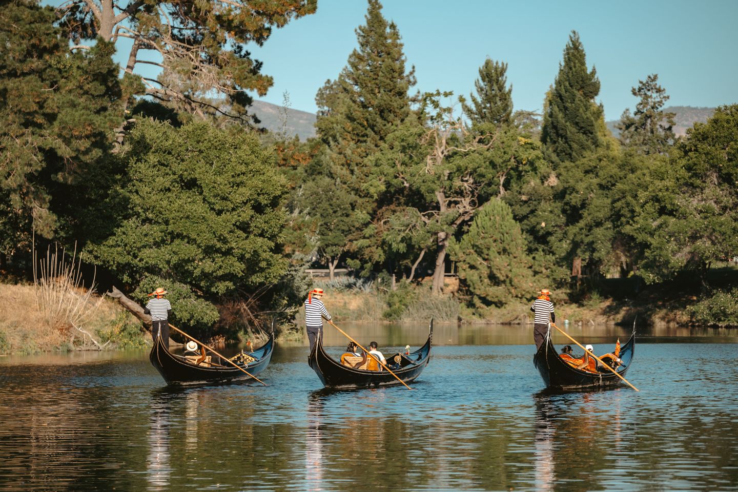 Group in gondolas