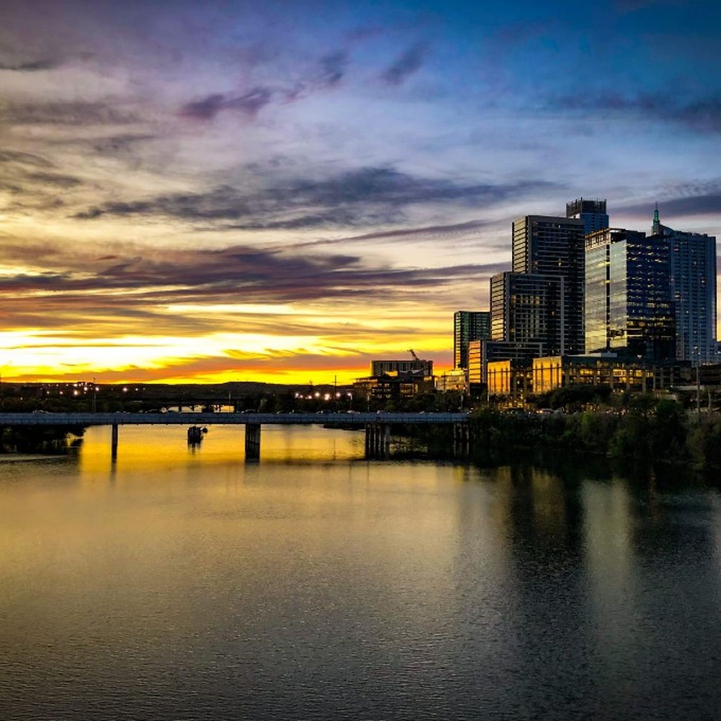 Sunset Over Water