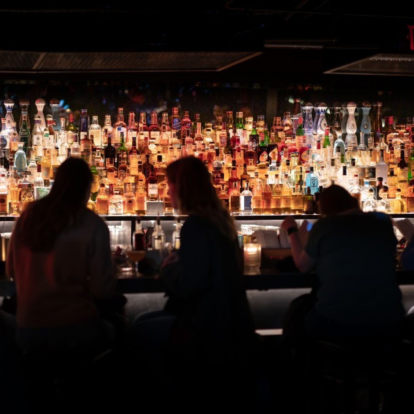 Group at bar