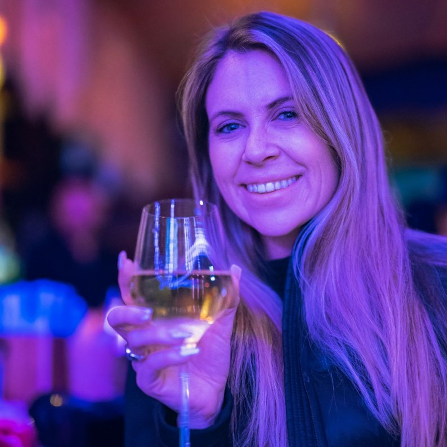 Woman holding drink