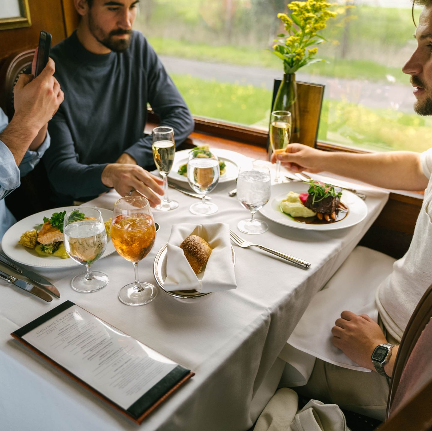 People having lunch