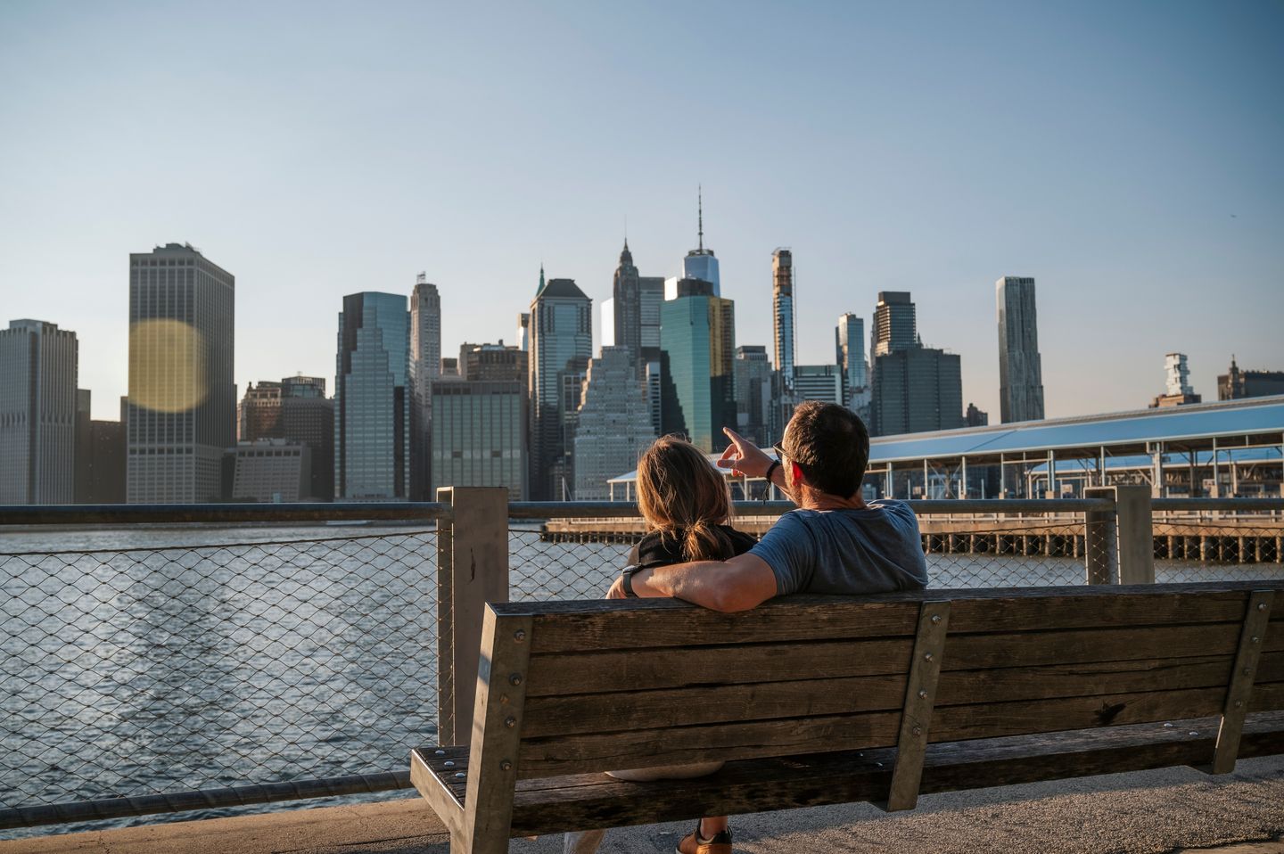 Couple on bench