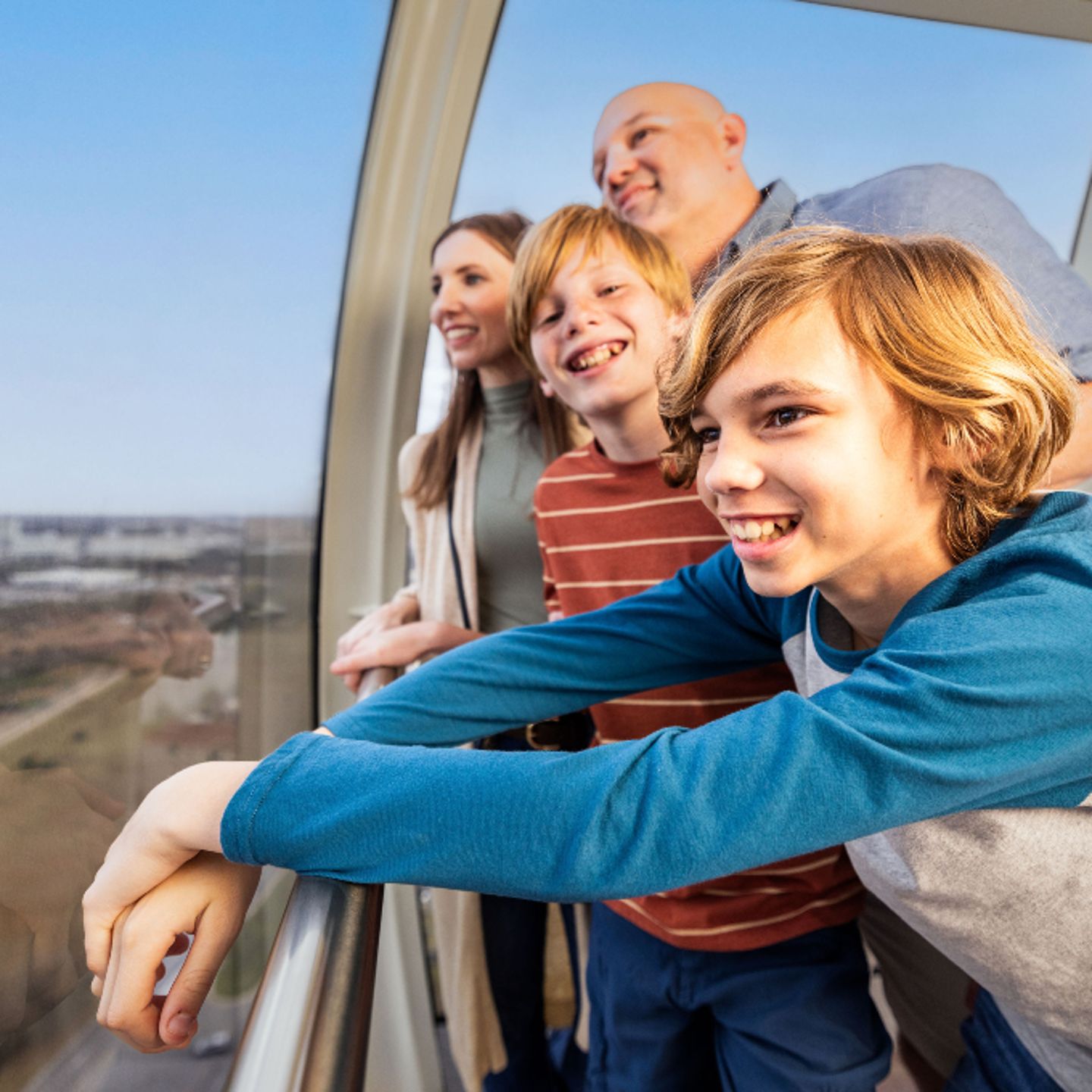 Family in Ferris Wheel