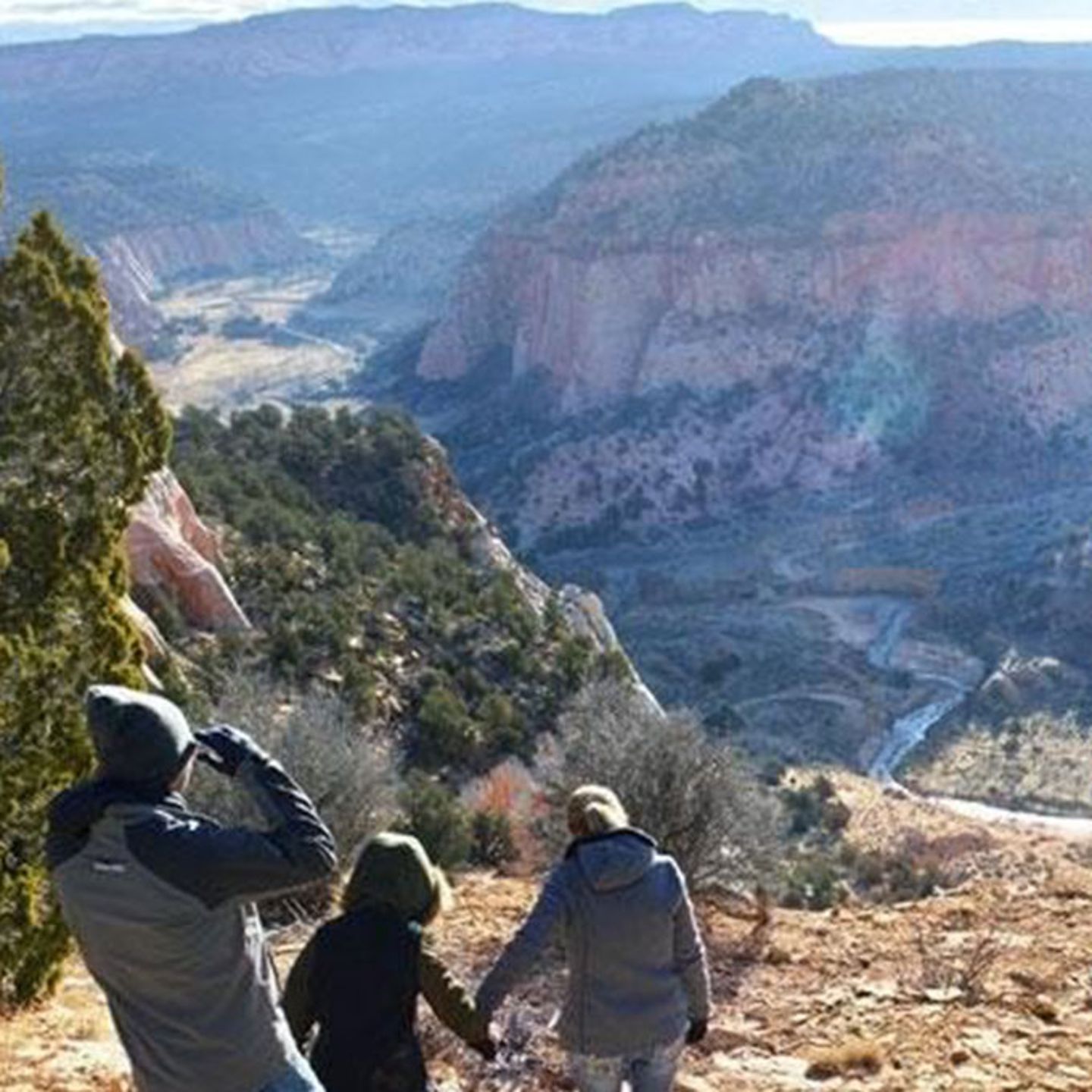 Group looking at Canyon