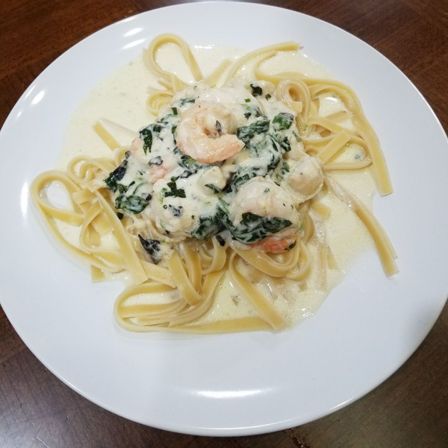 Shrimp pasta