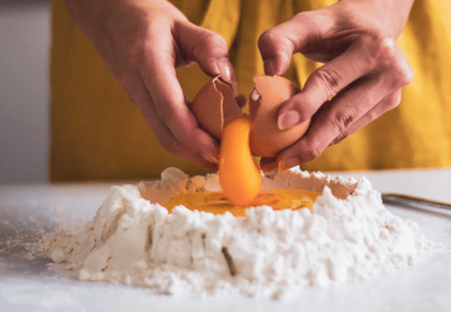 Egg and flour
