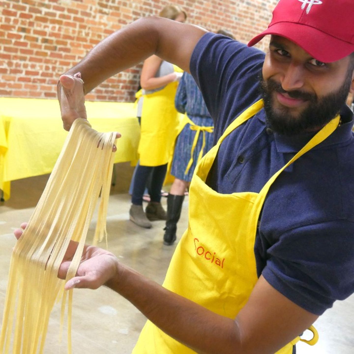 Man Holding Fresh Pasta