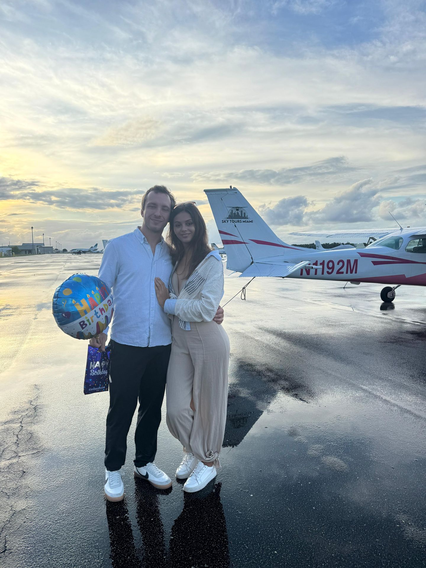Pre sunset flight