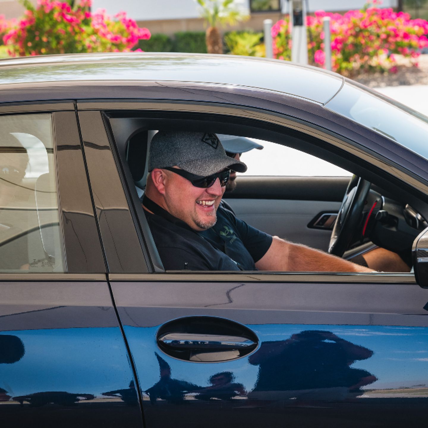 Man in car