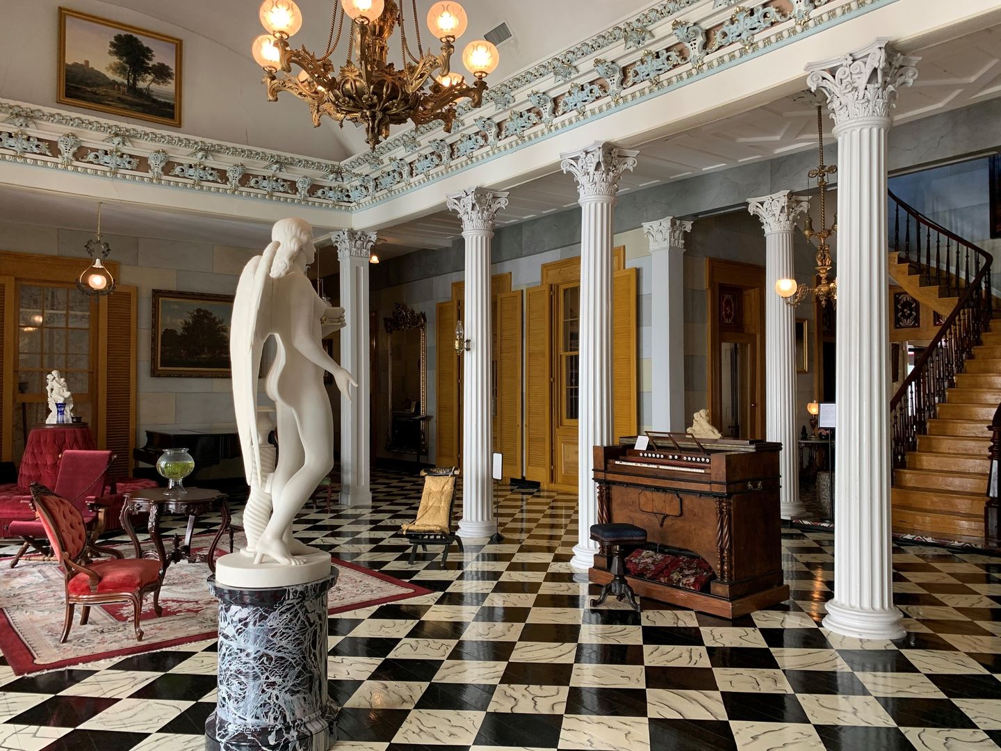 Inside mansion