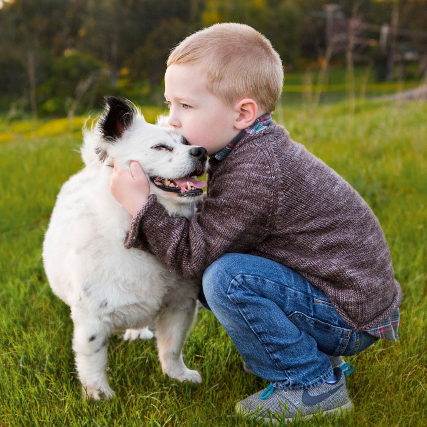 Kid with dog