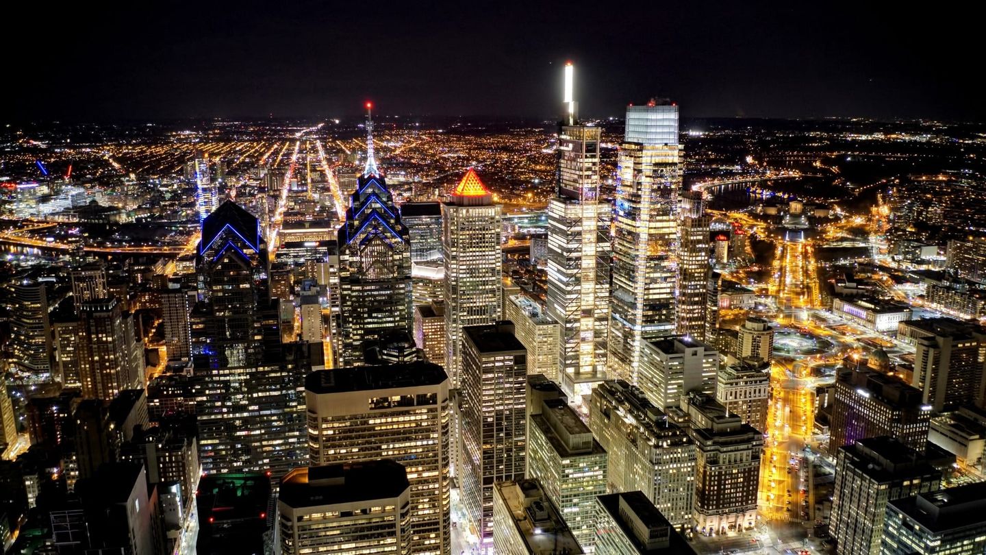 Philly at night