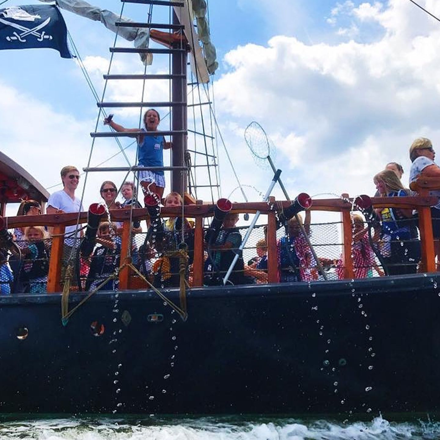 Everyone on boat