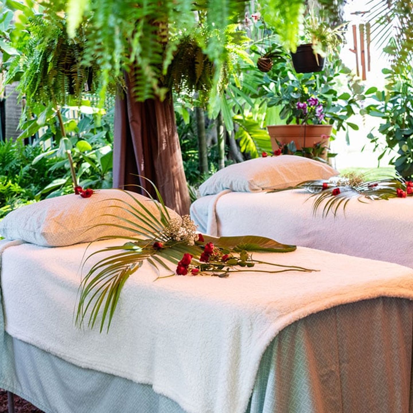 Couples Massage in a Bamboo Tiki Garden with Sauna 1