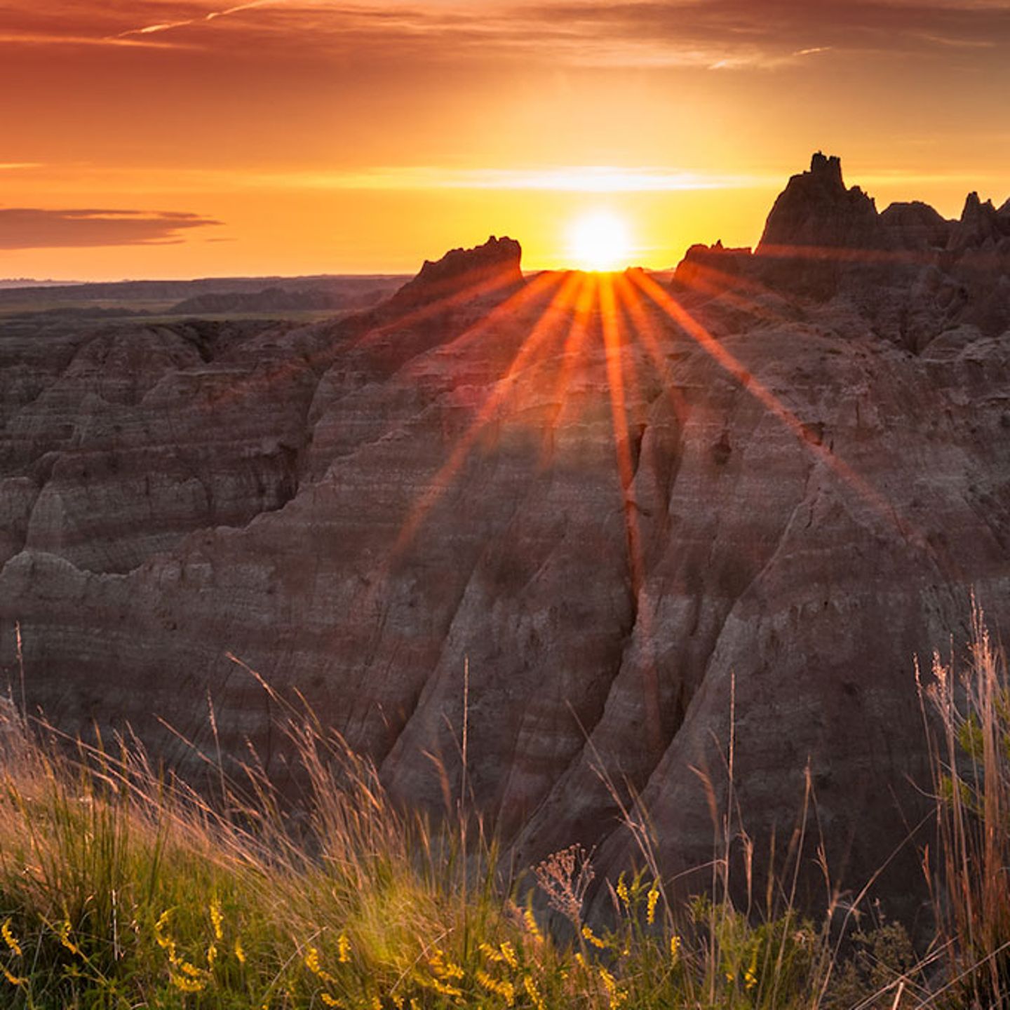 Badlands Sunset
