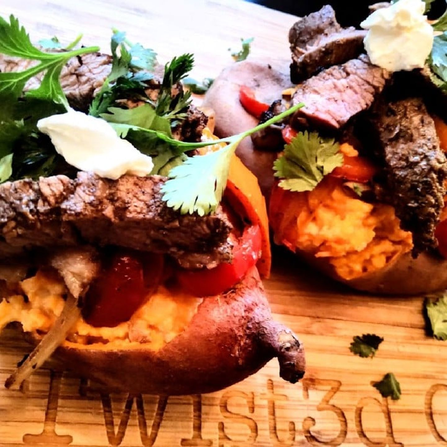 Dressed up sweet potato