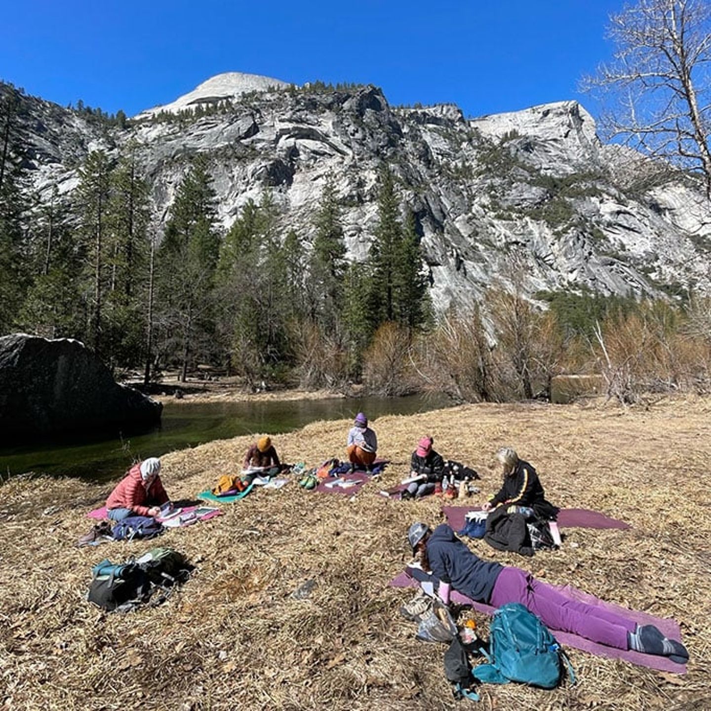 Yoga in Yosemite