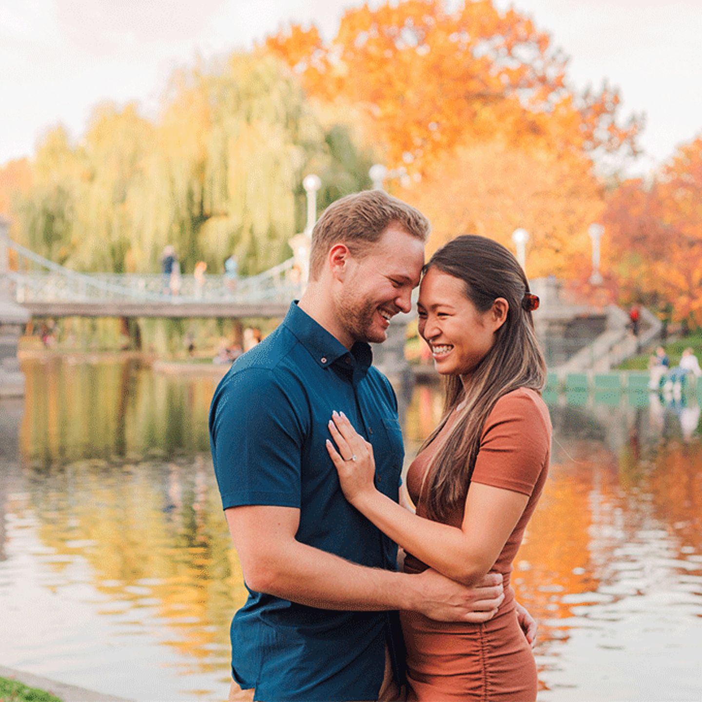Fall Leaves in Background