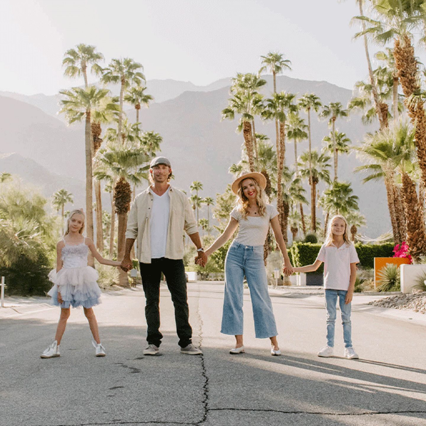 Family in Street