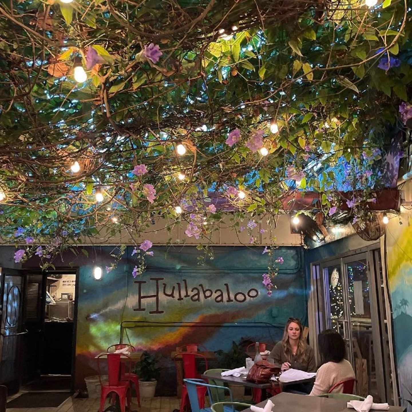 Inside restaurant