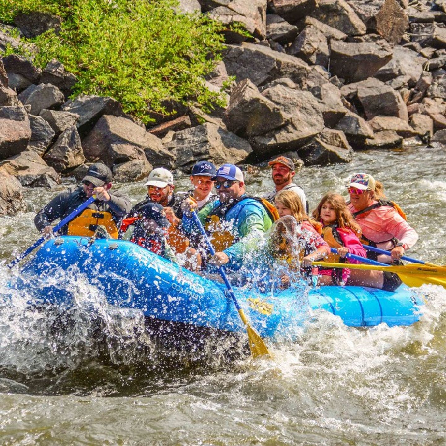 Group going into rapid