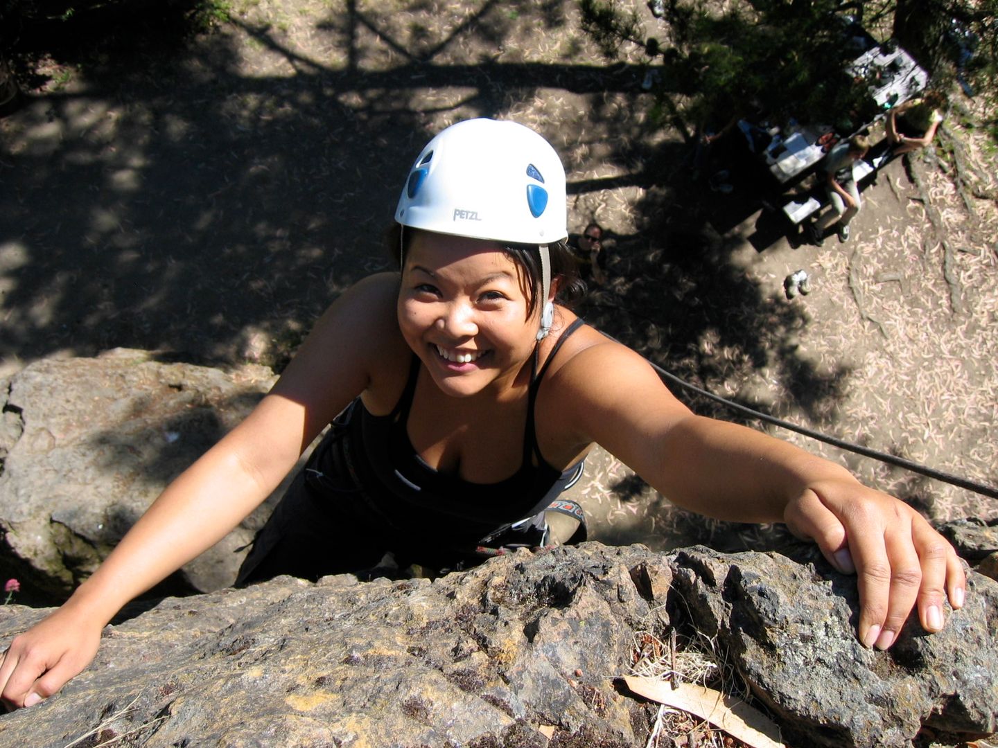Woman climbing