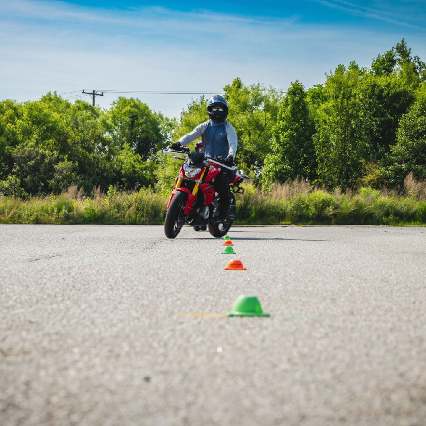 Person on course