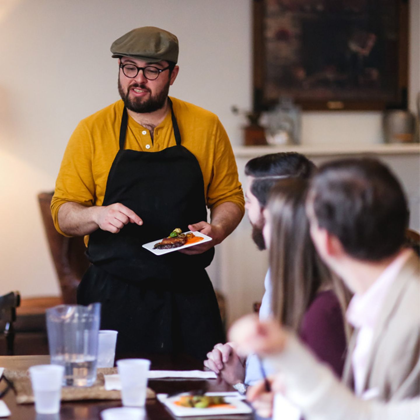 Waiter on Food Tour of Richmond