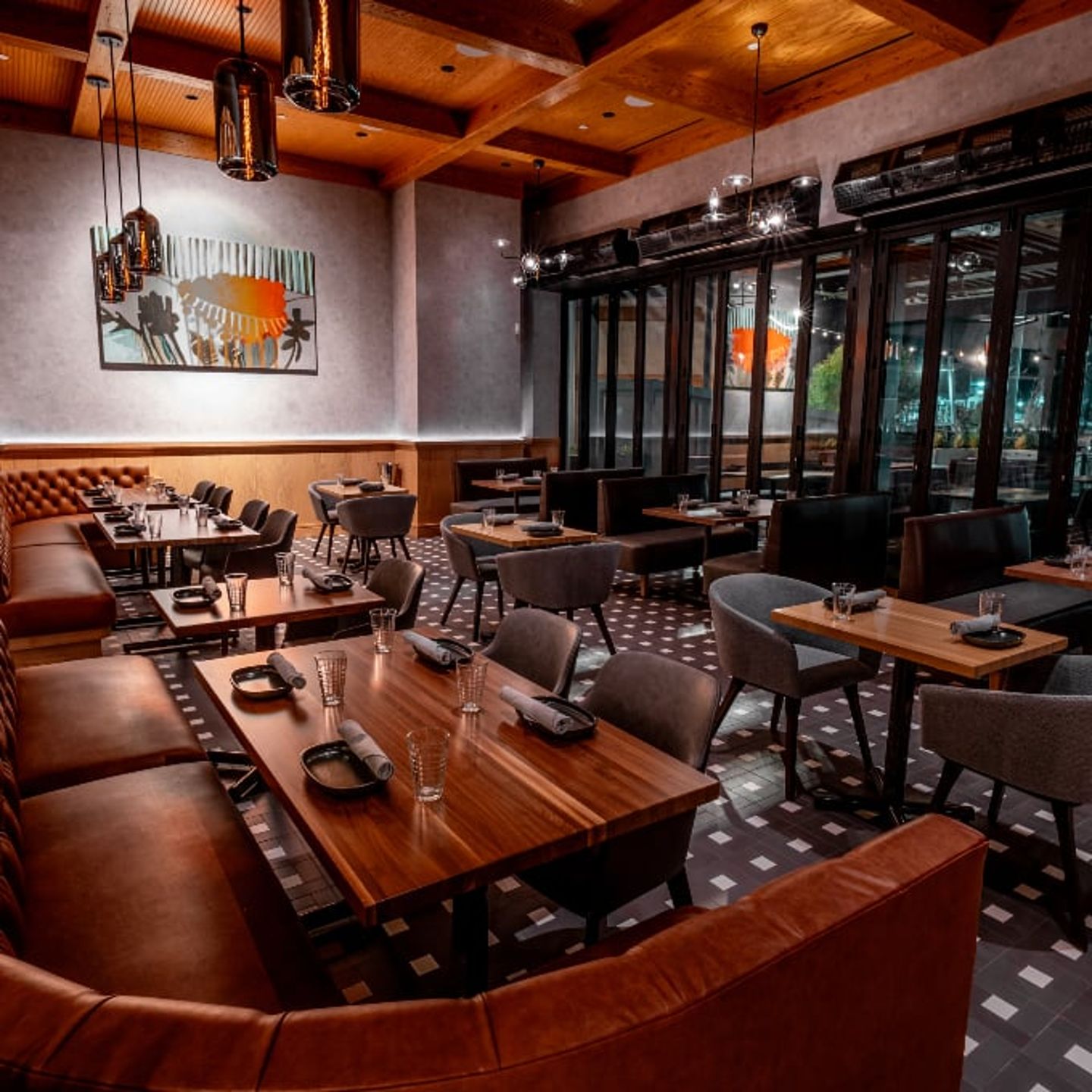 Booth dining area